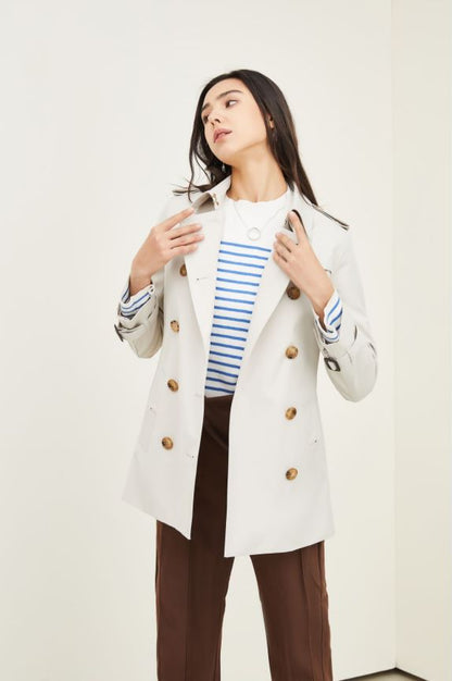 Women Trench Coat Mid Length