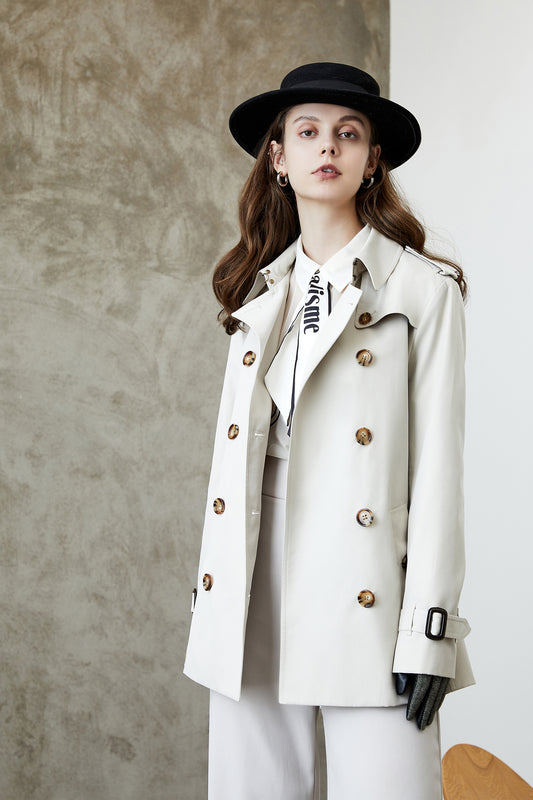 Women Long  Elegant Trench Coat