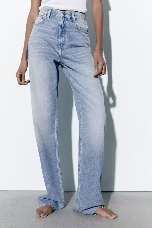 Women Wide Leg Jeans Pants