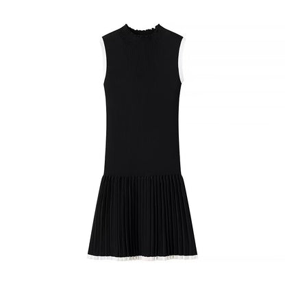 Knitted Round Neck Sleeveless Dress