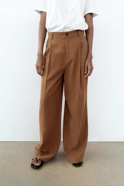 Women Long Pleated Pants