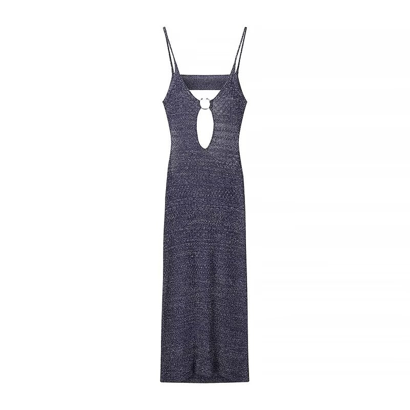 Women Knitted Sling Dress