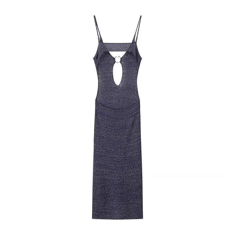 Women Knitted Sling Dress