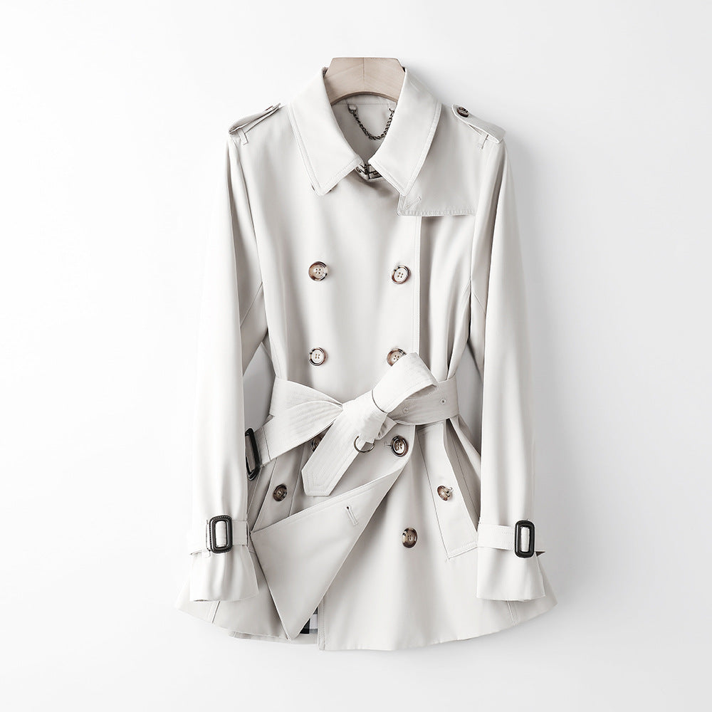 Women Trench Coat Mid Length