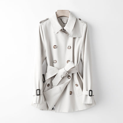 Women Trench Coat Mid Length