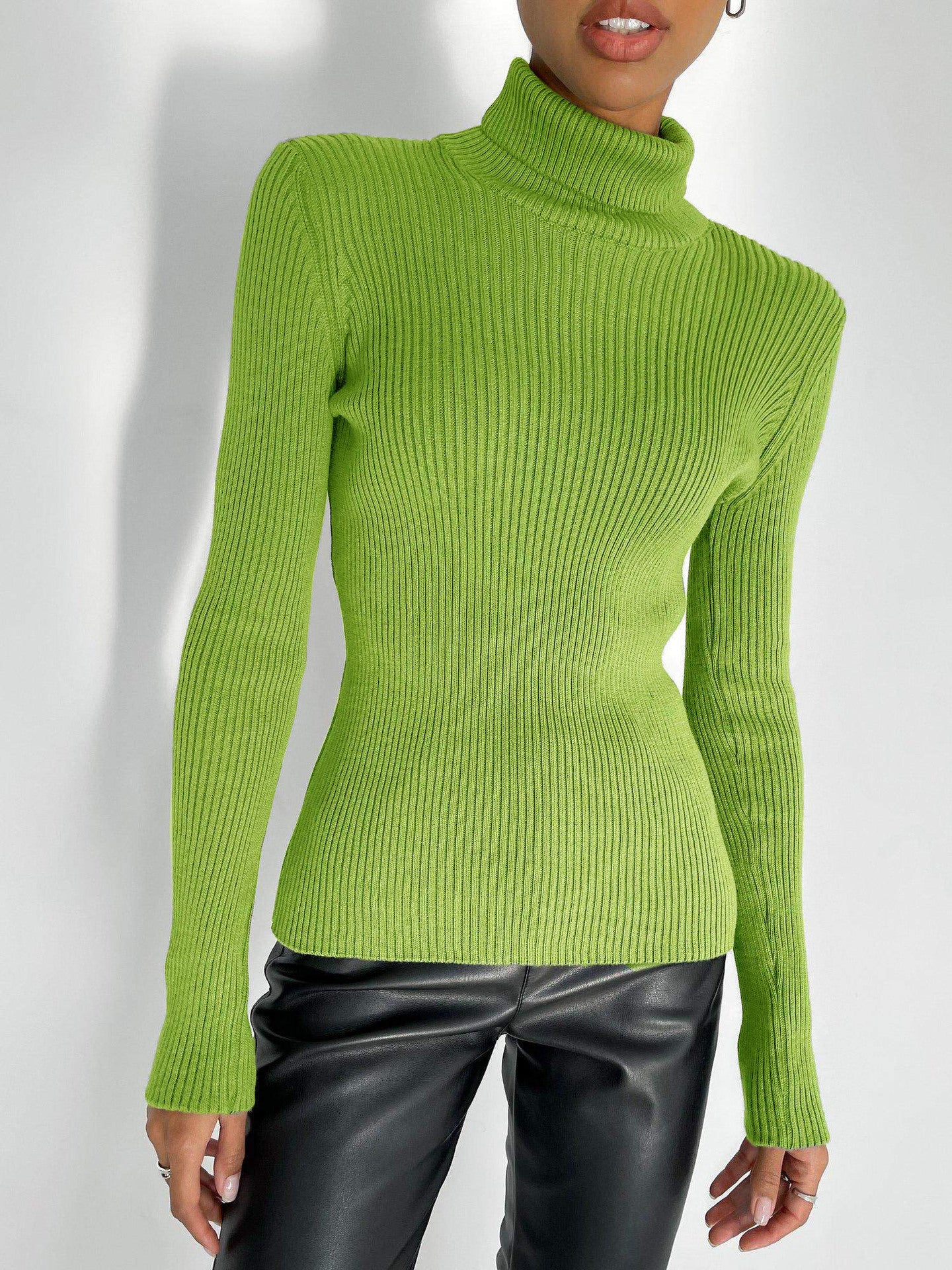 "Slim Fit Turtleneck Sweater Pullover"