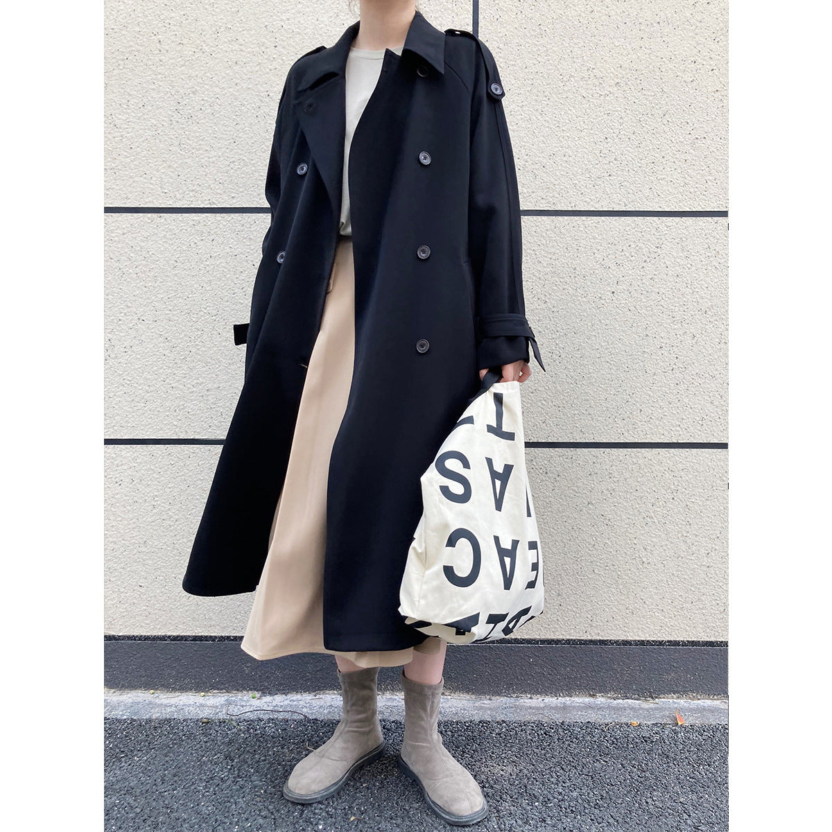 Women over the Knee Trench Coat