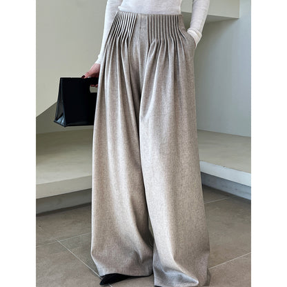 Women Wide Leg Pants  Pleated Trousers