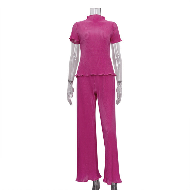 Women’s T-Shirt Wide-Leg Pants Set