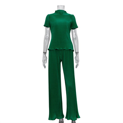 Women’s T-Shirt Wide-Leg Pants Set