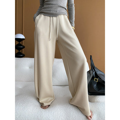 "Sinan Casual Wide-Leg Sports Pants for Early Spring"