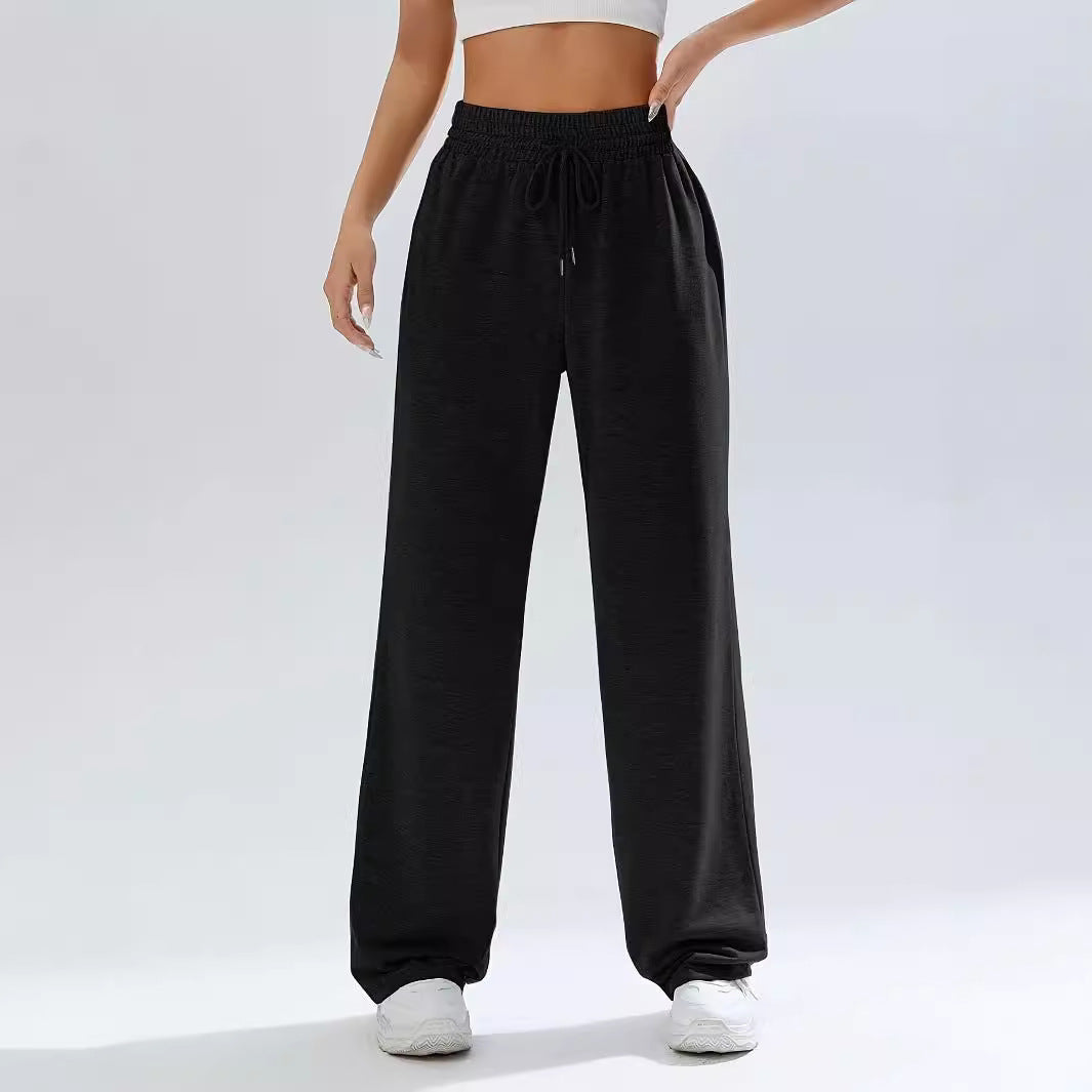 Women High Waist  Sweatpants Wide Leg