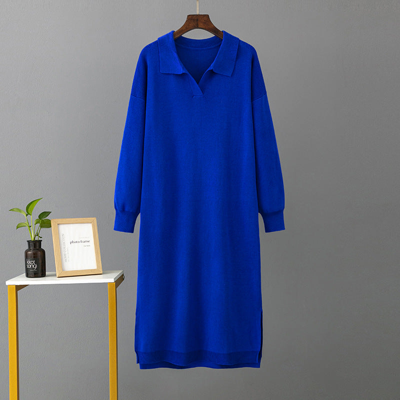 Knit Loose Solid Color Dress