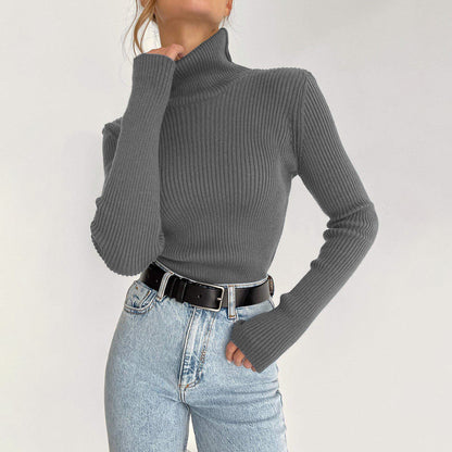 "Slim Fit Turtleneck Sweater Pullover"