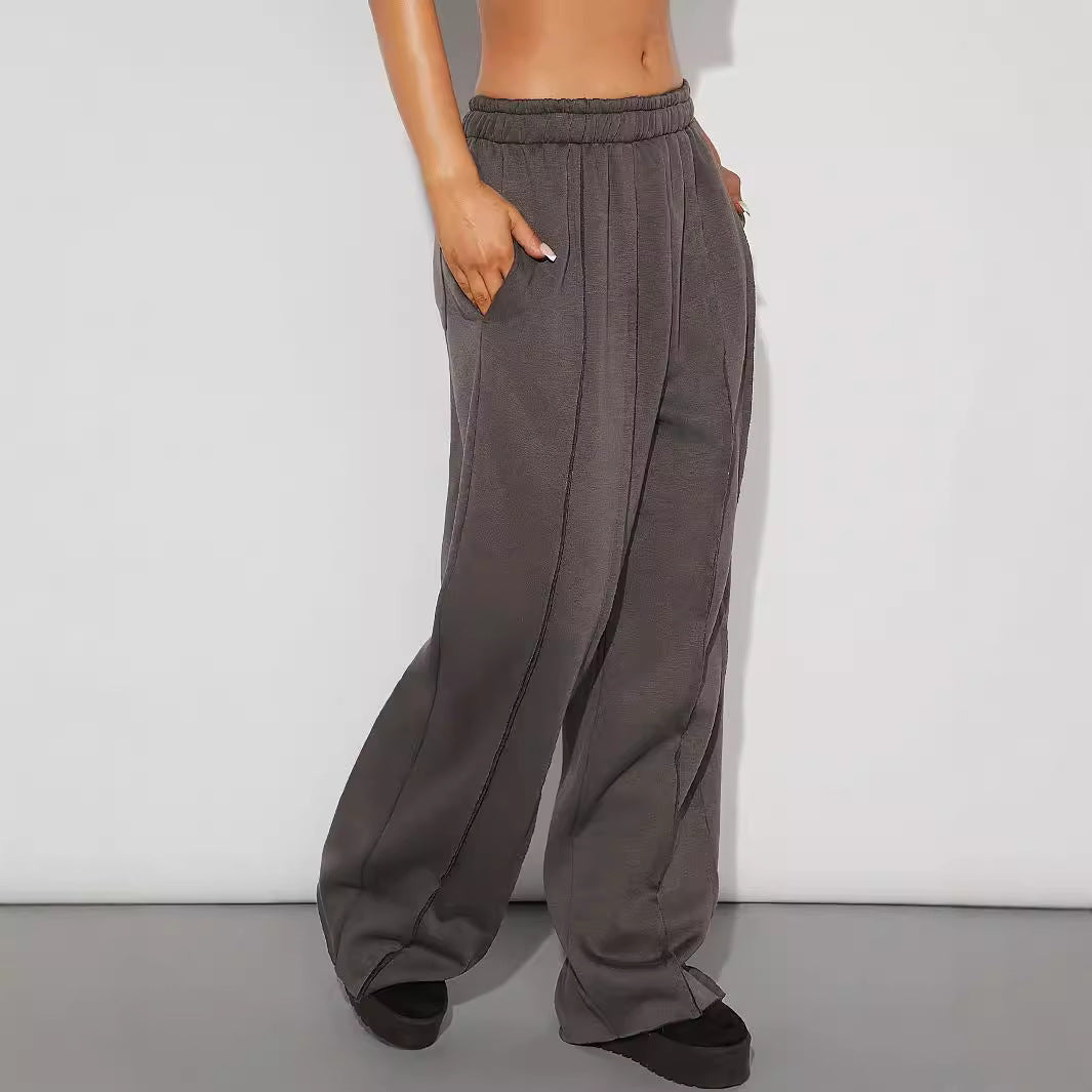 Women Casual Wide Leg Track Pants