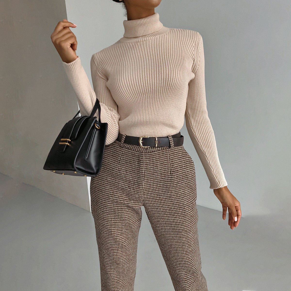 "Slim Fit Turtleneck Sweater Pullover"