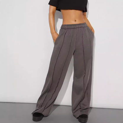 Women Casual Wide Leg Track Pants