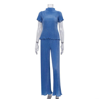 Women’s T-Shirt Wide-Leg Pants Set