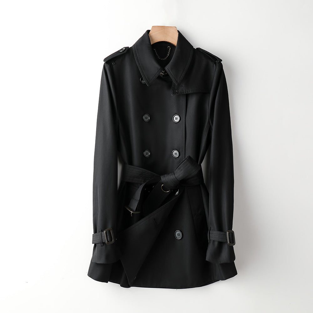 Women Trench Coat Mid Length