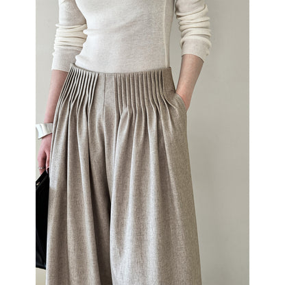 Women Wide Leg Pants  Pleated Trousers