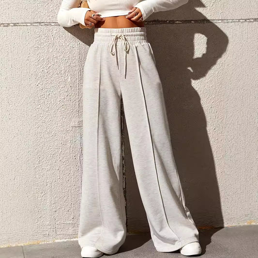 Women High Waist  Sweatpants Wide Leg