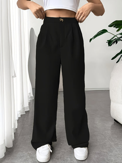 Women High Waist tailored trousers Mop Pants