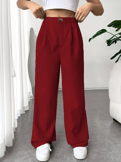 Women High Waist tailored trousers Mop Pants