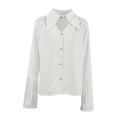 Women Collared Shirt Tops Long Sleeves