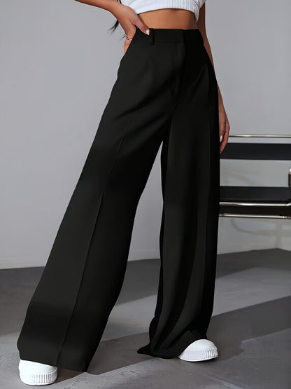 Women High Waist Wide Leg Work Pants