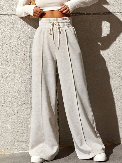 Women High Waist  Sweatpants Wide Leg