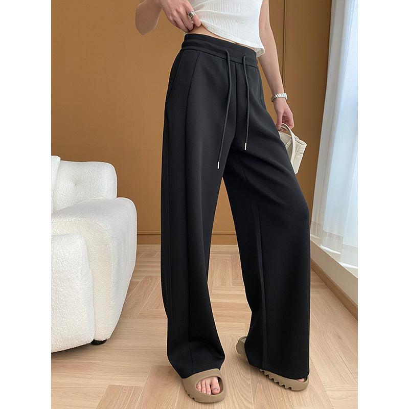 "Sinan Casual Wide-Leg Sports Pants for Early Spring"