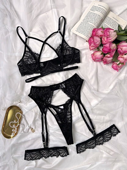 Four Piece Sexy Lingerie Set