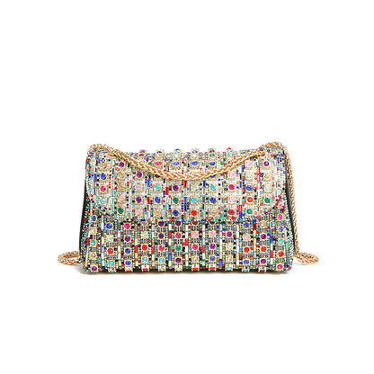 "Small Rhinestone Diamond Dionysian Crossbody Bag –