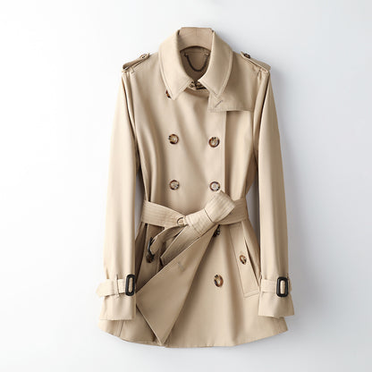 Women Trench Coat Mid Length