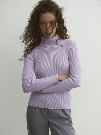 "Slim Fit Turtleneck Sweater Pullover"