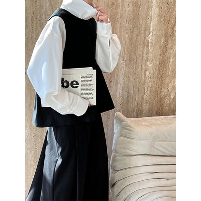 Women Long Sleeve Blouse Stand Up Collar