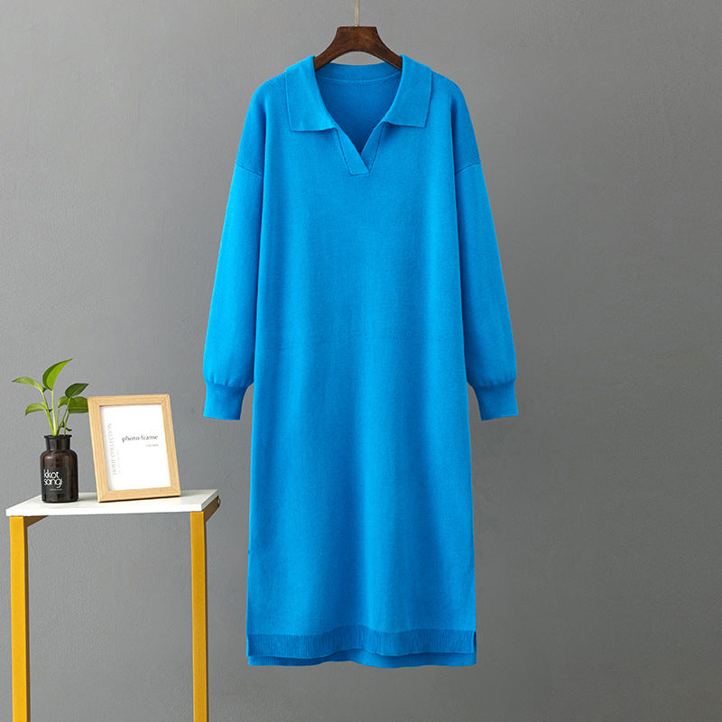 Knit Loose Solid Color Dress